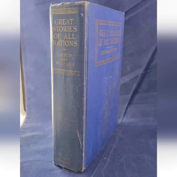 Great Stories Of All Nations Maxim Lieber & Blanche Colton Williams 1933 HC Good - Picture 3 of 6